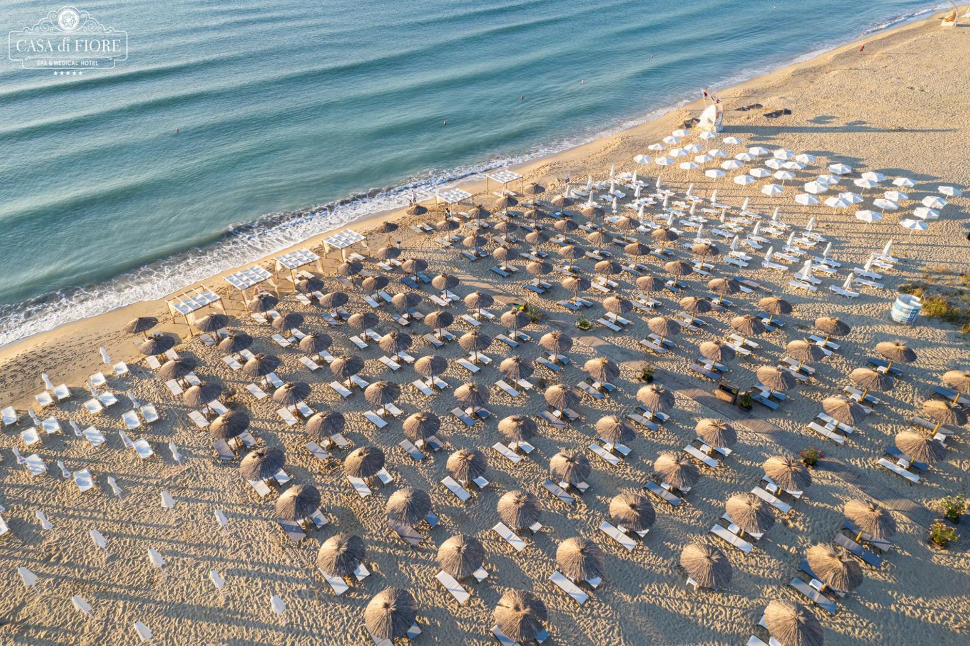Casa Di Fiore Spa And Medical Hotel, Mineral Pools & Private Beach Kranevo Extérieur photo Aerial view of the beach